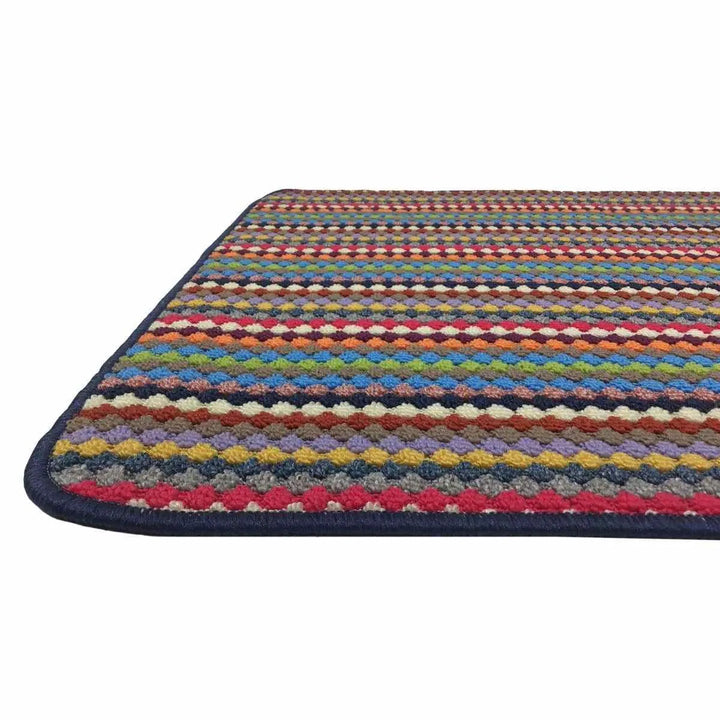 Ribbed Washable Mat Multi Runner