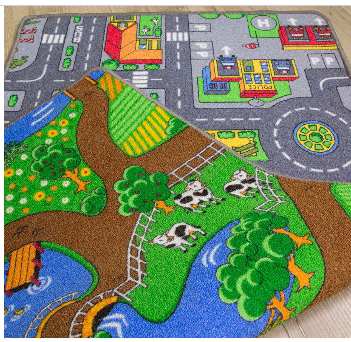 Reversible Road and Farm Playmat