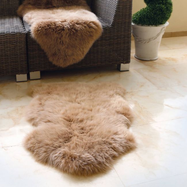 Genuine Sheepskin Rug Mink