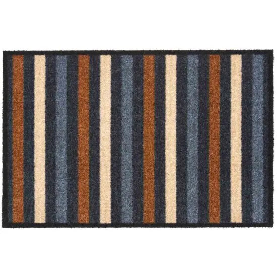 Recylon Bathroom Mat with Grey Stripe