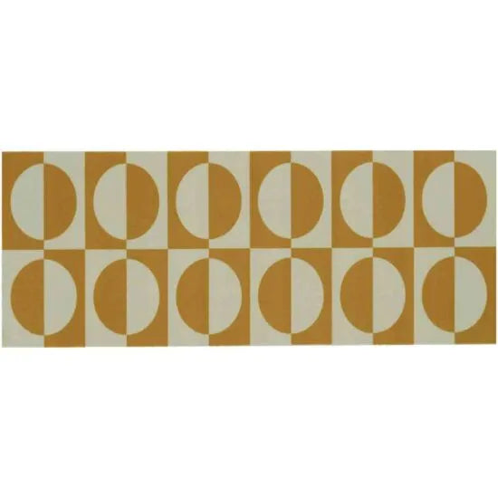 Kensington Runner Modern Geo Ochre