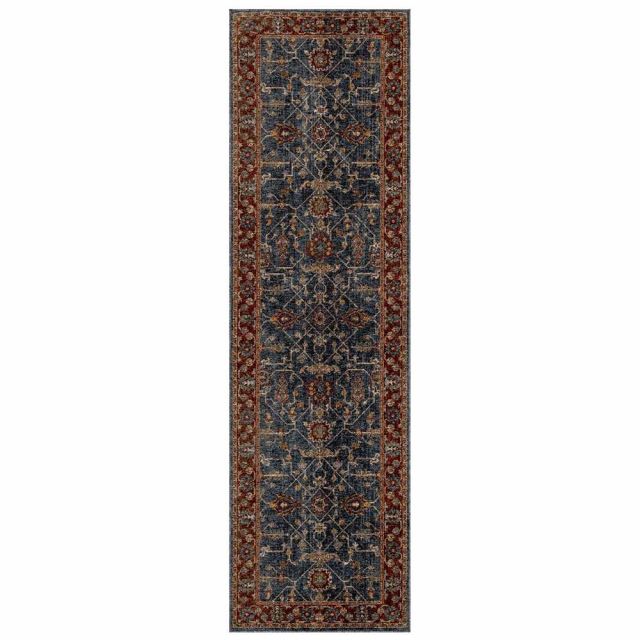 Sarouk 5096 B runner rug close view