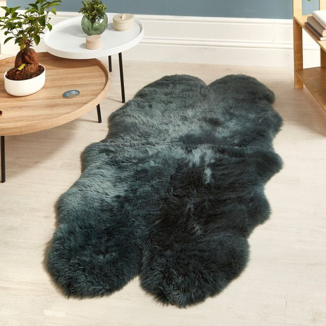 Genuine Sheepskin Rug Forest