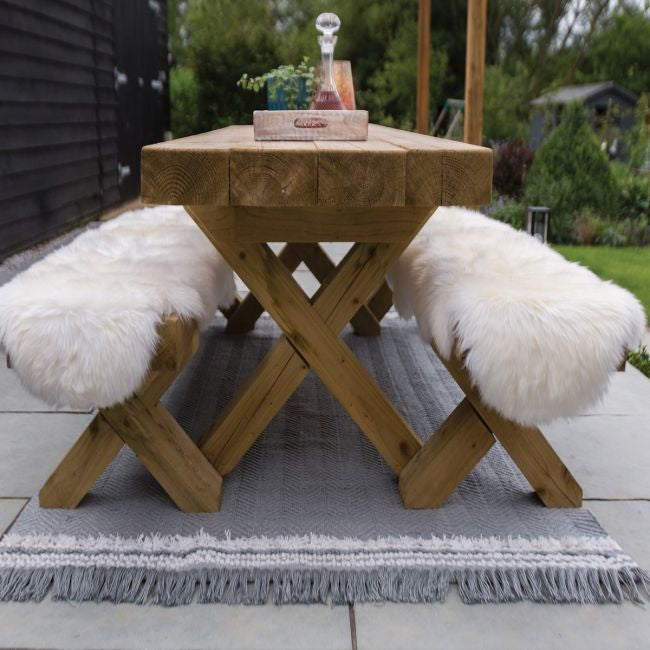 Genuine Sheepskin Rug Natural