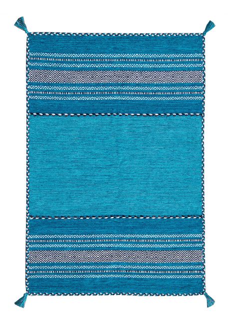 Kelim Teal Rug classic view