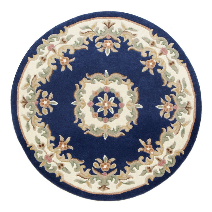 Royal Blue Rug in circular shape