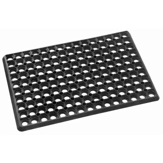 Domino Black Doormat