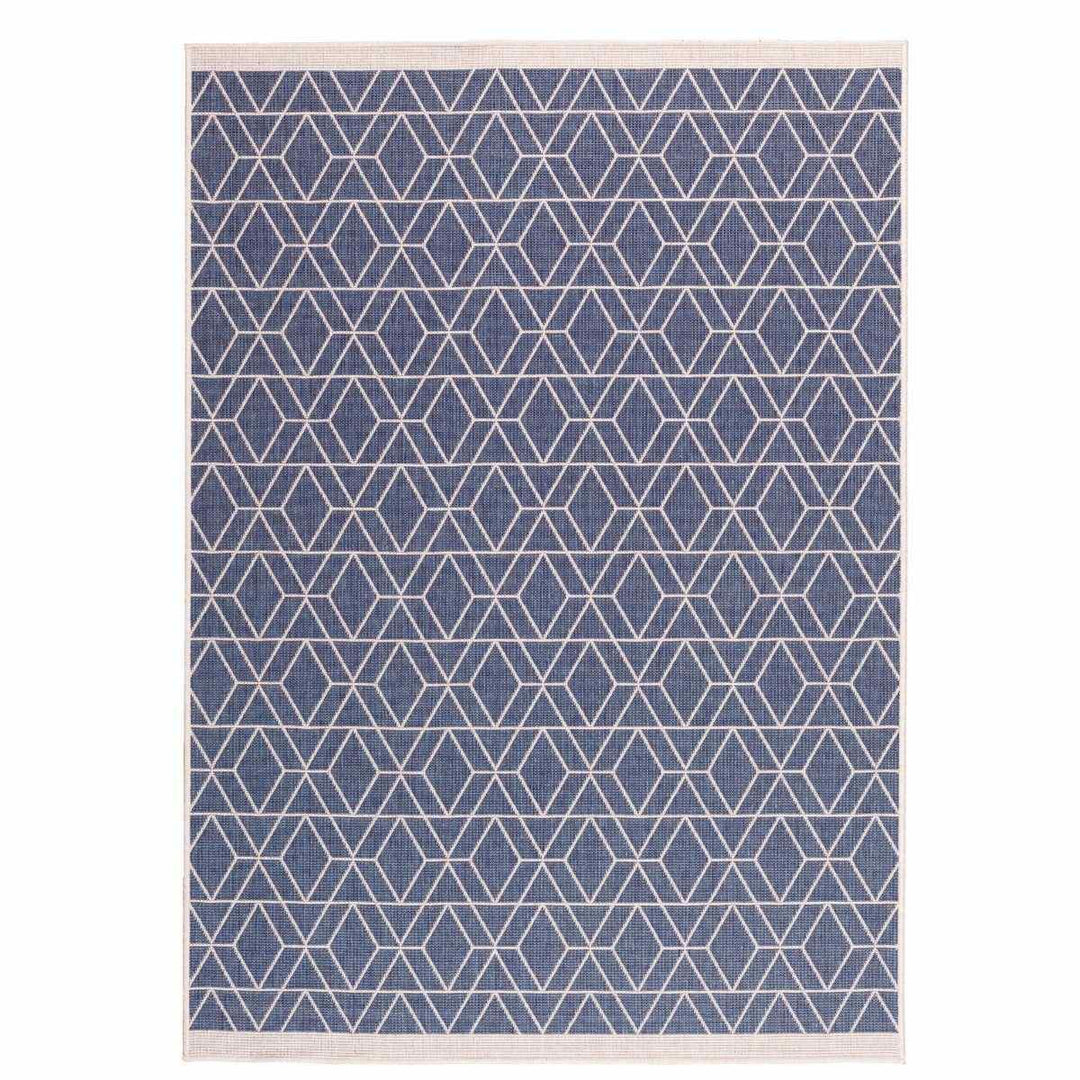 Duo Weave Rug Diamonds Ocean