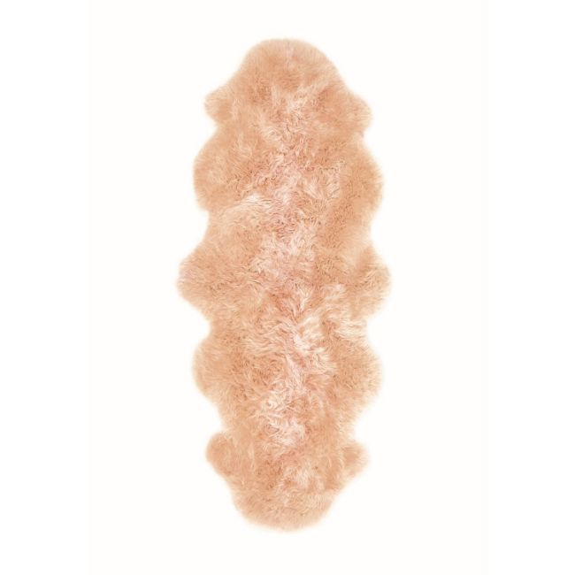 Genuine Sheepskin Rug Peach