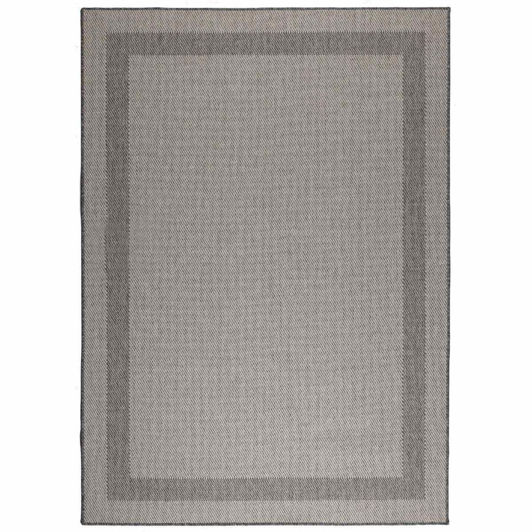 Duo Weave Rug Border Silver