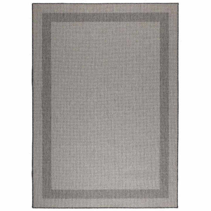 Duo Weave Rug Border Silver