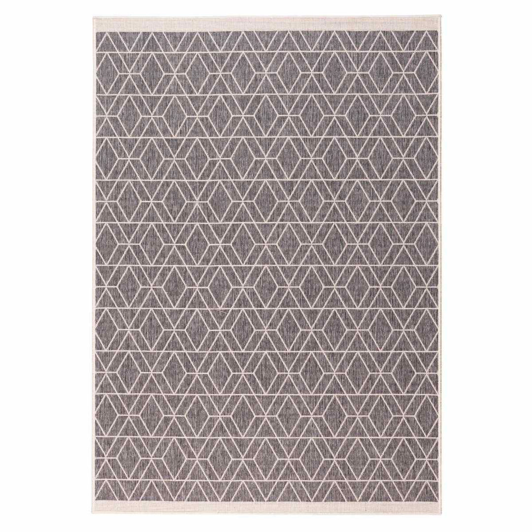 Duo Weave Rug Diamonds Grey